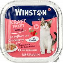 Suaugusių kačių maistas WINSTON su jogurtu ir spanguolėmis, 100 g