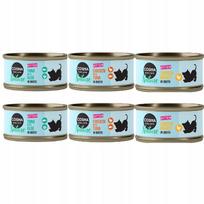 Kačių konservai Cosma Nature KITTEN, įvairių skonių, 6 x 70 g, Vokietija