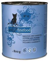 Katėms skirtas pašaras Catz Finefood Classic N.17, paukštiena ir krevetės, 800 g