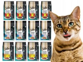 Katinų maistas SHEBA, įvairių skonių, 50 g x 72 vnt.