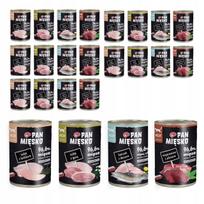 Kačių konservų rinkinys Pan Mięsko, 24 x 400 g, įvairūs skoniai