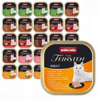 Šlapias kačių maistas Animonda Vom Feinsten Adult, 24 x 100 g, įvairių skonių
