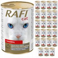 Katės maistas Rafi su jautiena, 24 x 415 g