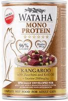 Šlapias kačių ėdalas Wataha Mono su kengūra ir cukinija, 400 g