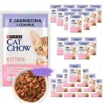 Katzenų maistas PURINA CAT CHOW kačiukams su ėriena ir cukinijomis padaže, 85 g