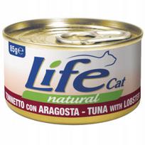 Šlapias kačių ėdalas Life Cat Natural, 85 g – tunas ir omaras