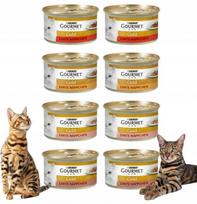 Katzenų maistas Gourmet Gold, 8 x 85 g, gabaliukai padaže, pagaminta Vokietijoje