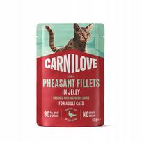 Šlapi kačių pašaras Carnilove su fazano filė drebučiuose, 85 g