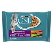 Šunų ėdalas padaže Purina ONE jautiena, vištiena, kalakutiena, antiena, 48 x 85 g