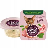 Kačių sriuba su vištiena, kumpiu ir špinatais Delickcious, 80 g