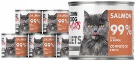 Katėms skirtas šlapias maistas su lašišos filė John Dog, 6 x 140 g