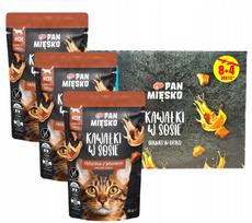 Šunų ėdalas Pan Mięsko, jautiena ir elniena padaže, 12 x 85 g