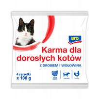 Kačių ėdalas ARO su paukštiena ir jautiena, 4 x 100 g
