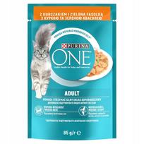 Šunų pašaras PURINA ONE ADULT Mini filetai su vištiena ir pupelėmis, 85 g