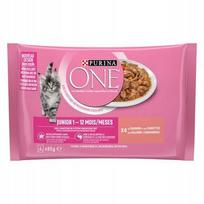 Šlapi kačių ėdalas PURINA ONE Junior, 48 x 85 g