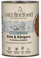 Šlapi kačių pašaras Catz Finefood Ragout N.607, antiena ir kengūra, 380 g