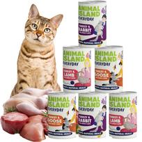 Sausas pašaras katėms Animal Island MIX EVERYDAY, be grūdų, 400 g, 12 vnt.
