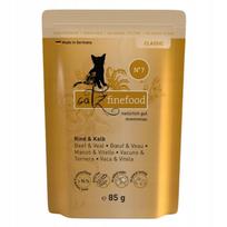 Katzenų pašaras CATZ FINEFOOD CLASSIC N.07 su jautiena ir veršiena, 85 g, be grūdų