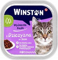 Šlapias kačių ėdalas WINSTON su elniena padaže, 100 g
