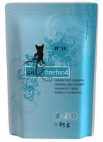 Šlapias kačių ėdalas Catz Finefood N.13, silkė ir krevetės, 85 g