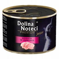 Šlapias kačių maistas Dolina Noteci Junior su kalakutiena, 185 g, 12 vnt.