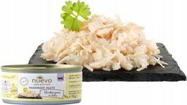 Šlapias vištienos filė pašaras su drebučiais suaugusioms katėms Nuevo, 70 g