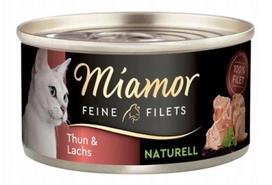 Šlapias pašaras katėms Miamor Feine Filets Naturell, 80 g, tunas su lašiša