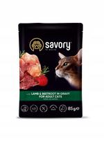 Šlapias ėdalas katėms su ėriena ir burokėliais padaže, 85 g