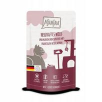 Šunų konservai MJAMJAM su laukinės mėsos, triušiena ir mėlynėmis, 125 g