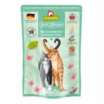 Katėms skirtas pašaras Granatapet DeliCatessen su žvėriena ir tunu, be grūdų, 85 g