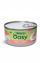 Drėgnas kačių maistas OASY Nature, vištiena su lašiša, 85 g