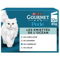 Šlapias kačių maistas Gourmet Pearl su žuvimi, MSC, 12 x 85 g