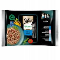 Šlapias kačių maistas SHEBA Nature's žuvies skonio padaže, 4 x 85 g
