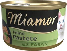 Šlapias kačių pašaras Miamor Pastete su fazanu, 85 g