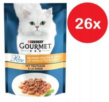 Šlapi katės ėdalas PURINA Gourmet Perle su kalakutiena padaže, 26 x 85 g