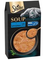 Drėgnas kačių maistas Sheba Soup su tunu, 4 x 40 g
