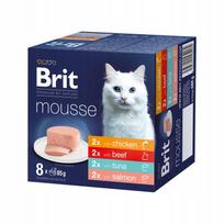 Katėms skirtas Brit Premium by Nature paštetų rinkinys, MIX, 8 x 85 g