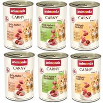 Šlapias kačių maistas Animonda Carny KITTEN, 6 x 400 g, įvairių skonių, kačiukams