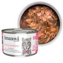 Šlapi kačių ėdalas AMANOVA su tunu ir jūros dumbliais drebučiuose, 70 g