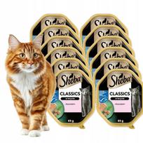 Šunų pašaras SHEBA Classics su lašiša, 12 x 85 g