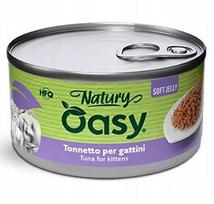 Konservuotas kačių maistas Oasy Nature Jelly su tunu kačiukams, 85 g