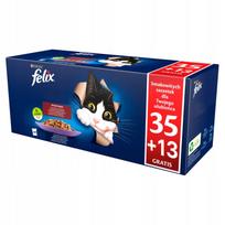 Kačių ėdalas FELIX Sensations Rural, 35 maišeliai + 13 nemokamai