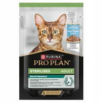 Šlapias pašaras katėms PURINA PRO PLAN Sterilised su balta žuvimi padaže, 85 g