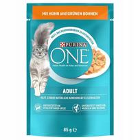 Šunų pašaras Purina ONE, vištiena su pupelėmis, padaže, 85 g