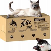 Šlapias kačių maistas FELIX Fantastic Doppelt Lecker, 60 x 85 g, Vokietija