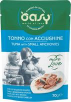 Kačių konservai OASY tuna su ančiuviais, 70 g