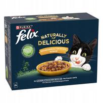 Drėgnas kačių ėdalas FELIX, įvairių skonių, 0,8 kg