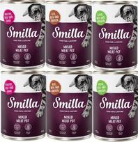 Katinų konservai Smilla Adult su įvairia mėsa, 6 x 400 g