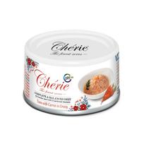Drėgnas kačių ėdalas Chérie Premium su tunu ir morkomis, 80 g