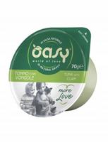 Katinų ėdalas Oasy More Love su tunu ir moliuskais, 70 g